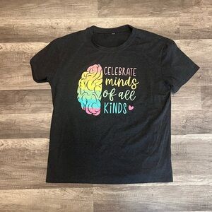 Celebrate Minds of All Kinds Kids T-Shirt - Black